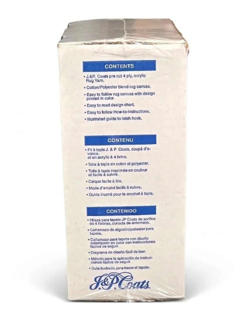 Vintage J&P Coats Nativity Latch Hook Kit - Huge 30"x36" - NEW & Sealed - Picture 3 of 6